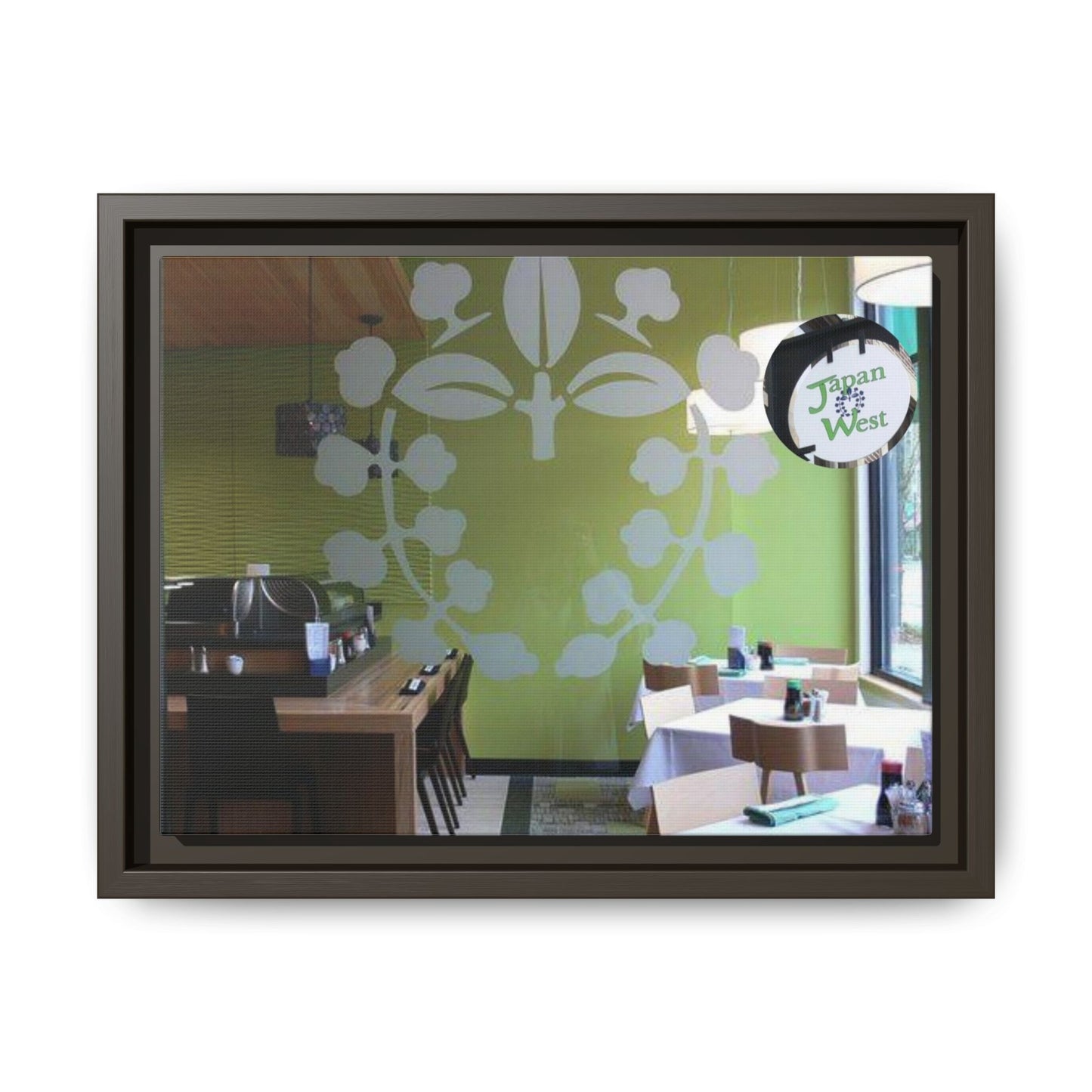 Japan West Findlay O. Modern Botanical Canvas Art - Framed Wall Decor for Dining Spaces