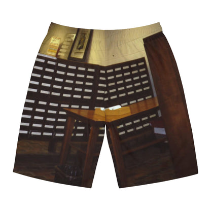 Findlay-Hancock Co Public Library 1935 remodel Men's Board Shorts (AOP)