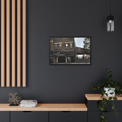 Uncle Buck & Boudreaux’s Framed Matte Canvas Art - Uncle Buck & Boudreaux's Street Scene Decor