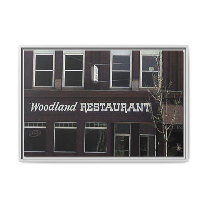 Woodland Restaurant Findlay O. Framed Matte Canvas Print - Woodland Restaurant Art for Home Decor