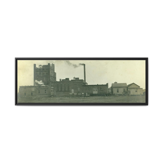 Krantz Brewery Findlay O. Original Vintage Industrial Canvas Wall Art - Framed Multi-color Print