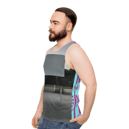 Butch Cassidy Drive-In Unisex Tank Top (AOP)