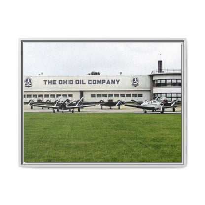 Findlay Airport Vintage Framed Canvas Art - The Ohio Oil Company