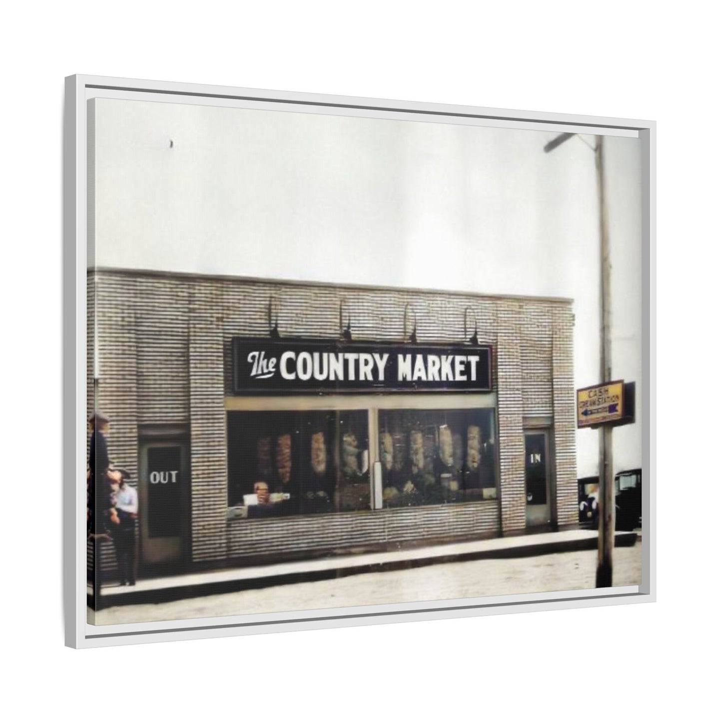 COUNTRY MARKET Findlay’s 224 Vintage Country Market Framed Matte Canvas Art