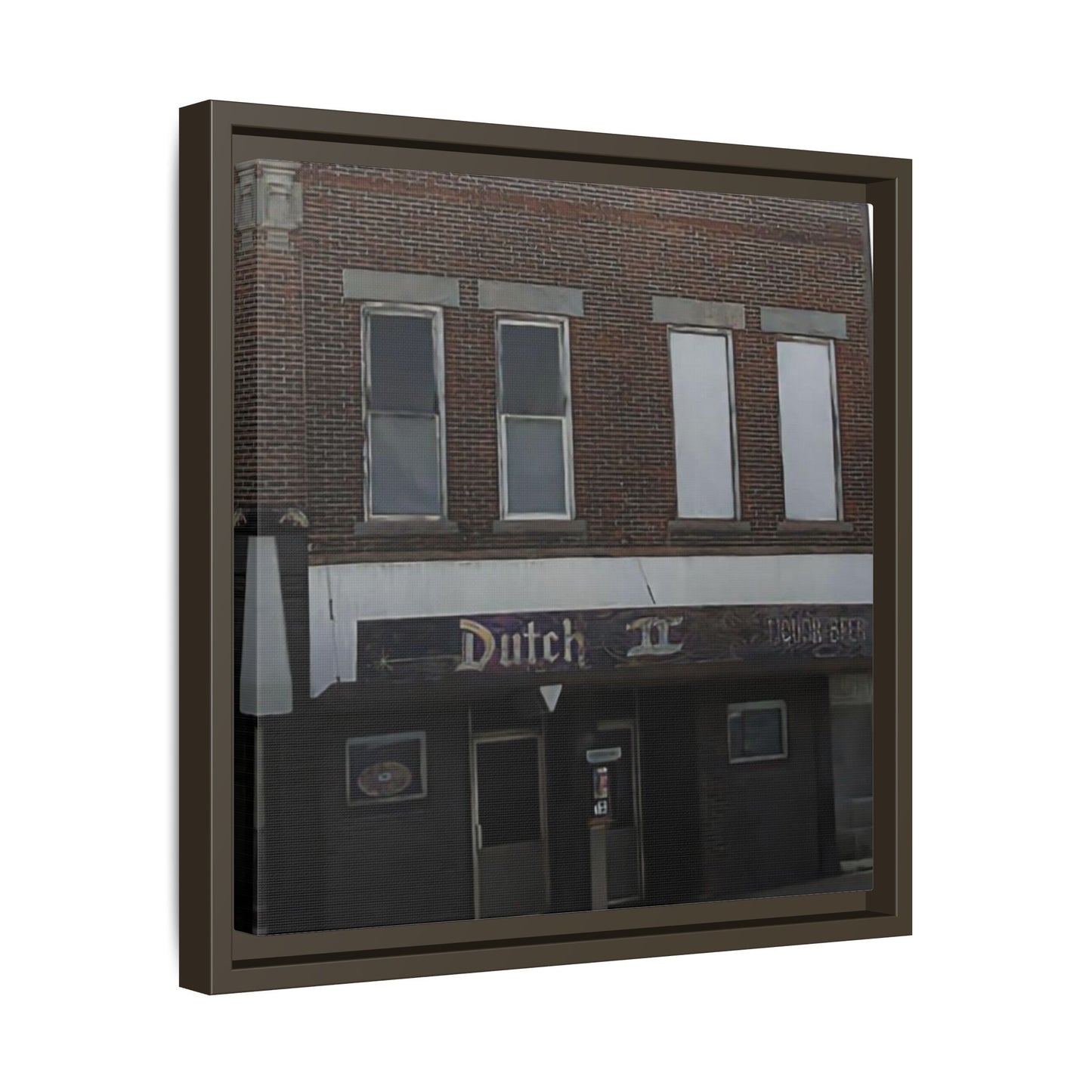 Dutch II Vintage Dutch Bar Framed Canvas Print - Retro Wall Art