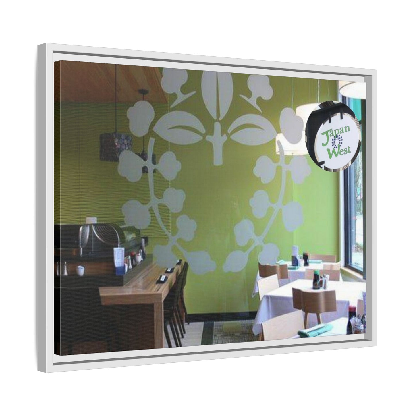 Japan West Findlay O. Modern Botanical Canvas Art - Framed Wall Decor for Dining Spaces