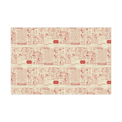 Downtown Findlay Days Coral Gift Wrap