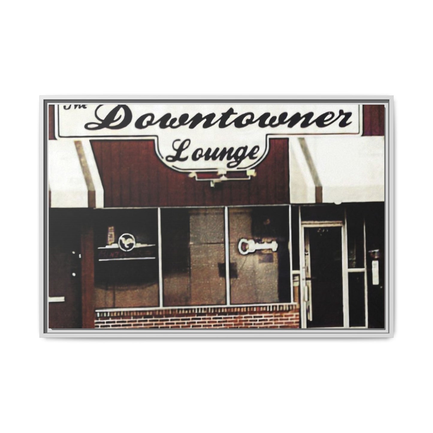 DownTowner Lounge Matte Canvas, Framed (Multi-color)