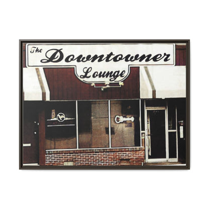 DownTowner Lounge Matte Canvas, Framed (Multi-color)