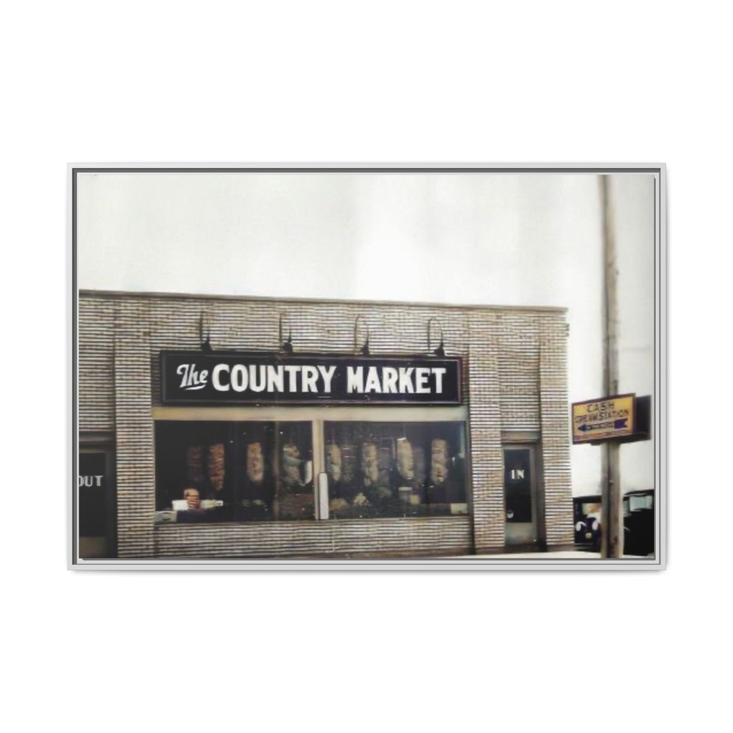 COUNTRY MARKET Findlay’s 224 Vintage Country Market Framed Matte Canvas Art