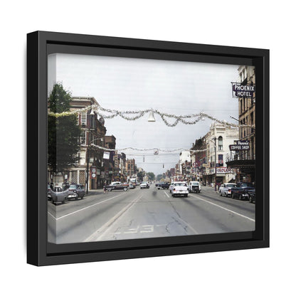 1960 200 BLOCK SOUTH MAIN [WEST] & [EAST] Findlay, O. — Vintage Matte Canvas Wall Art - Framed