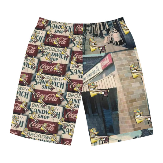 Broadway Sandwich Shop Men's Board Shorts (AOP)