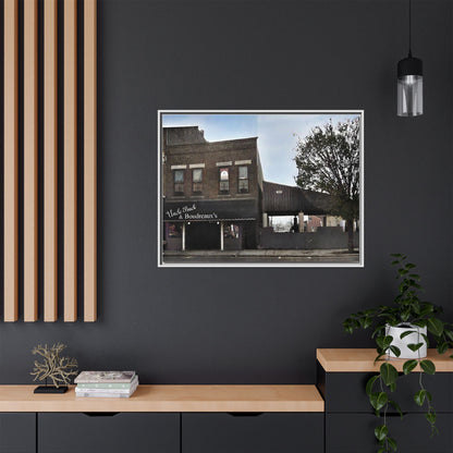 Uncle Buck & Boudreaux’s Framed Matte Canvas Art - Uncle Buck & Boudreaux's Street Scene Decor