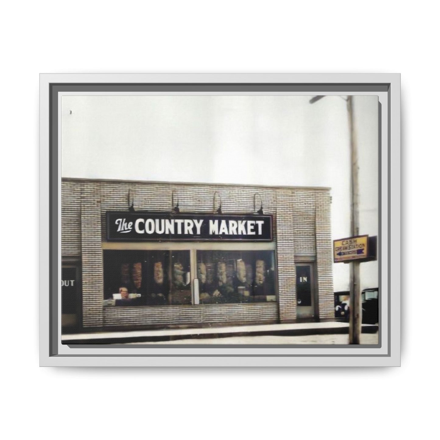 COUNTRY MARKET Findlay’s 224 Vintage Country Market Framed Matte Canvas Art