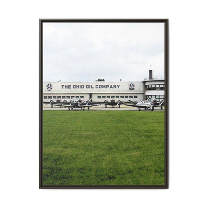 Findlay Airport Vintage Framed Canvas Art - The Ohio Oil Company