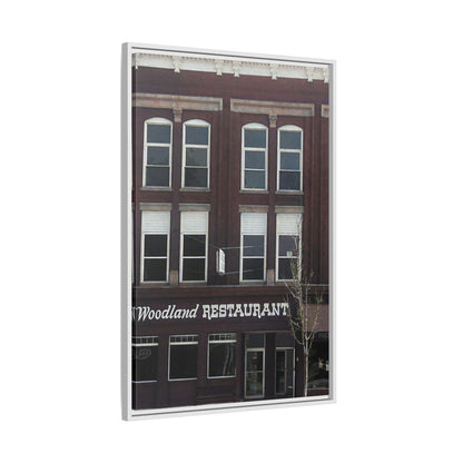 Woodland Restaurant Findlay O. Framed Matte Canvas Print - Woodland Restaurant Art for Home Decor