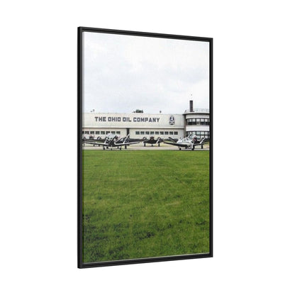 Findlay Airport Vintage Framed Canvas Art - The Ohio Oil Company