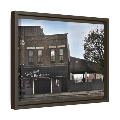 Uncle Buck & Boudreaux’s Framed Matte Canvas Art - Uncle Buck & Boudreaux's Street Scene Decor