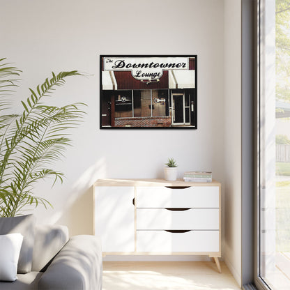 DownTowner Lounge Matte Canvas, Framed (Multi-color)