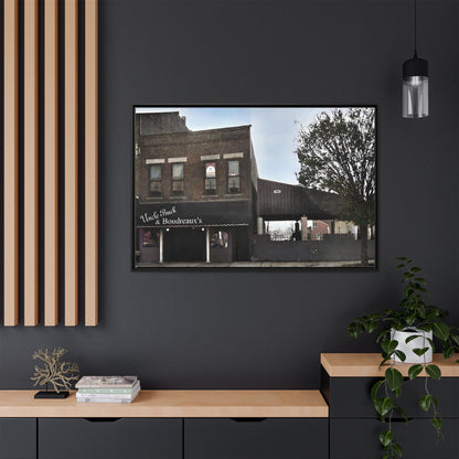 Uncle Buck & Boudreaux’s Framed Matte Canvas Art - Uncle Buck & Boudreaux's Street Scene Decor