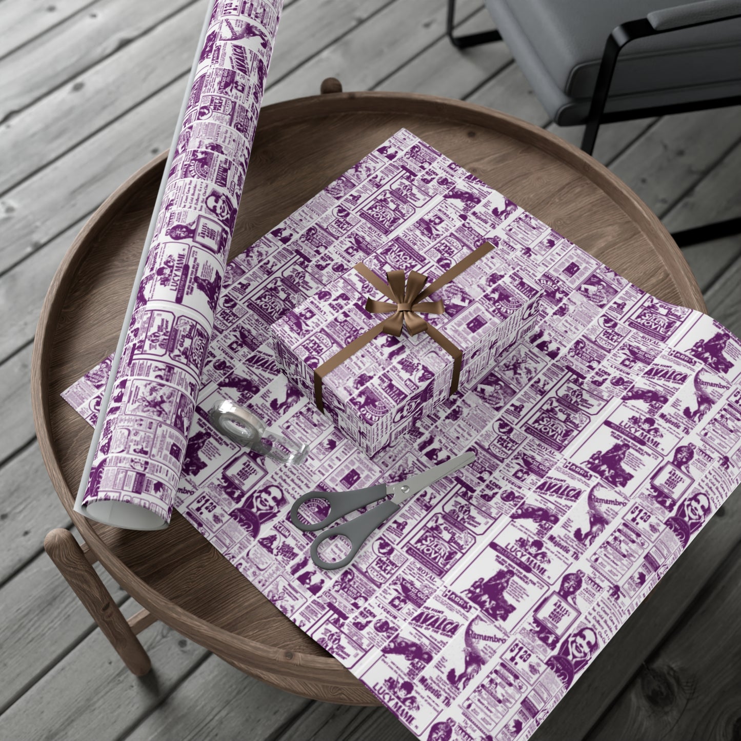 FINDLAY CINEMAS colorway Eggplant Gift Wrap