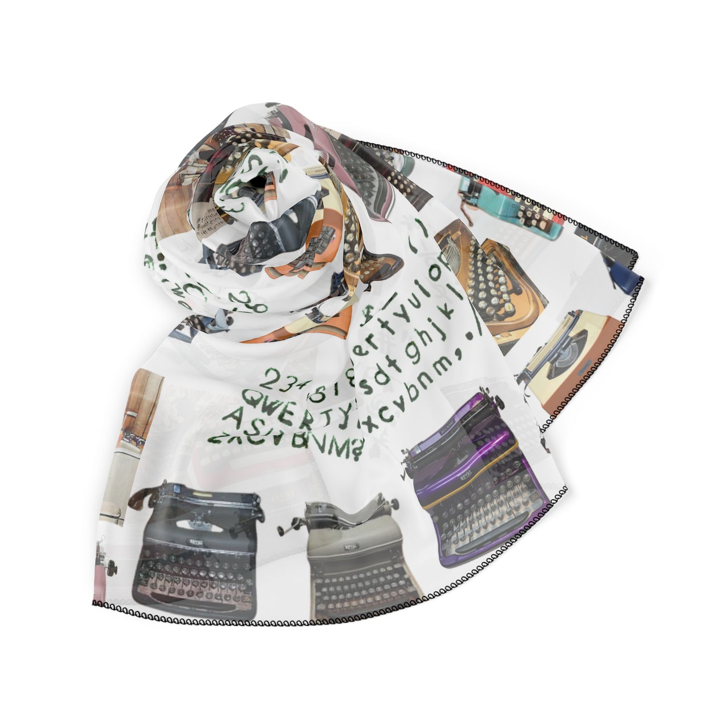 Evans Typewriter Co 45840 Collection Poly Scarf
