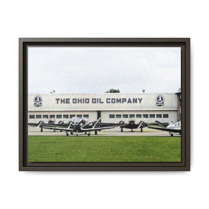 Findlay Airport Vintage Framed Canvas Art - The Ohio Oil Company