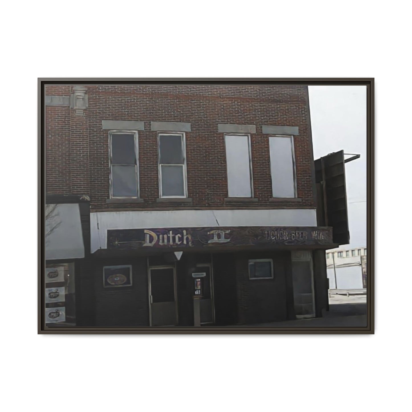 Dutch II Vintage Dutch Bar Framed Canvas Print - Retro Wall Art