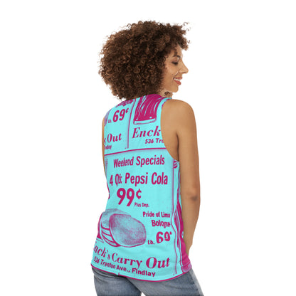 Enck’s Weekend Special Unisex Tank Top (AOP)