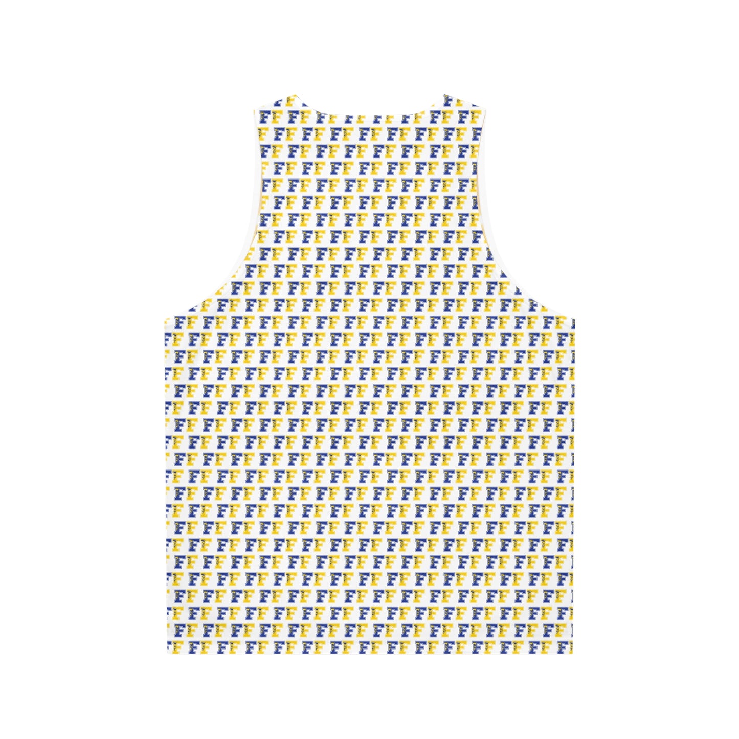 GOLD F Blue and Gold FINDLAY HIGH SCHOOL Unisex Tank Top (AOP)