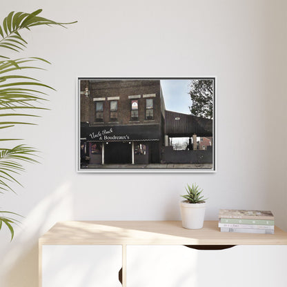 Uncle Buck & Boudreaux’s Framed Matte Canvas Art - Uncle Buck & Boudreaux's Street Scene Decor