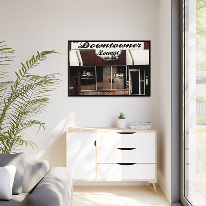 DownTowner Lounge Matte Canvas, Framed (Multi-color)