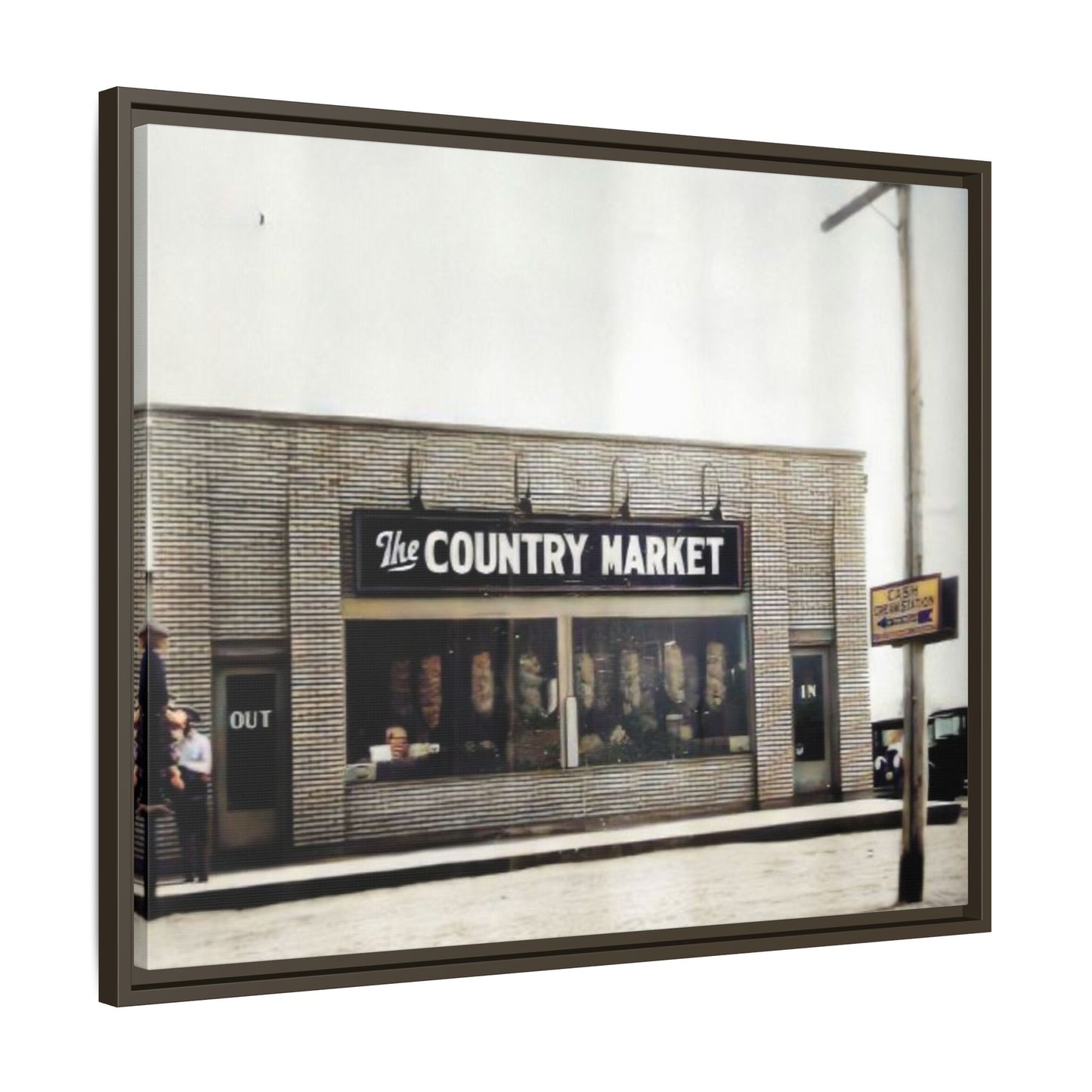 COUNTRY MARKET Findlay’s 224 Vintage Country Market Framed Matte Canvas Art