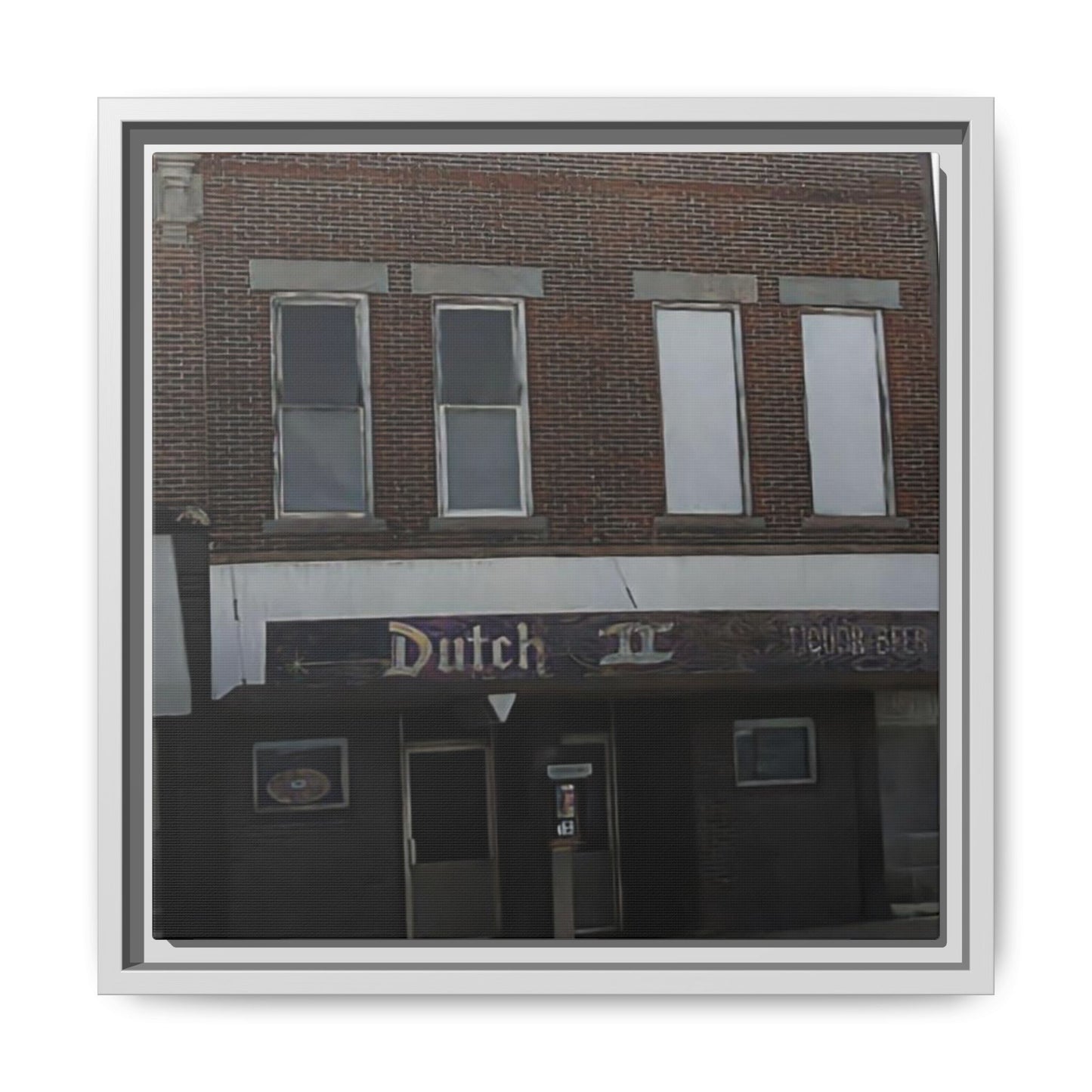 Dutch II Vintage Dutch Bar Framed Canvas Print - Retro Wall Art