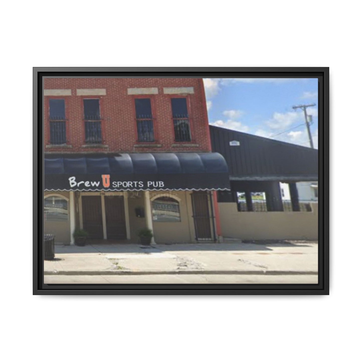 Brew U Framed Matte Canvas Wall Art - Brew Pub Sports Theme