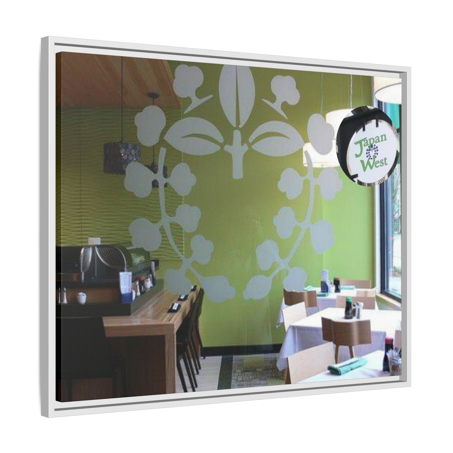 Japan West Findlay O. Modern Botanical Canvas Art - Framed Wall Decor for Dining Spaces