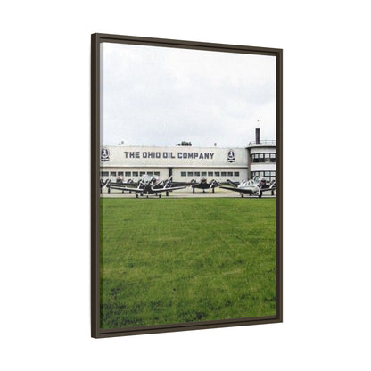 Findlay Airport Vintage Framed Canvas Art - The Ohio Oil Company