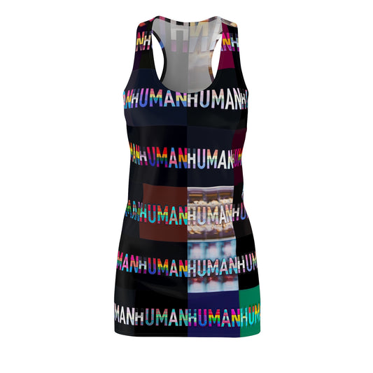 HUMAN Women's Cut & Sew Racerback Dress (AOP)