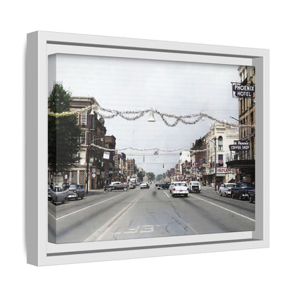 1960 200 BLOCK SOUTH MAIN [WEST] & [EAST] Findlay, O. — Vintage Matte Canvas Wall Art - Framed