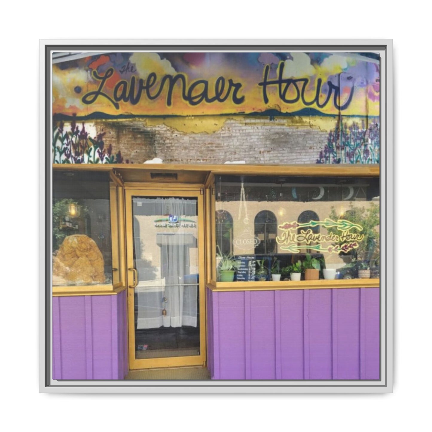 The Lavender Hour Findlay O. Framed Matte Canvas Art - The Lavenear Hour Storefront Decor