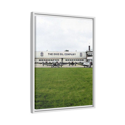 Findlay Airport Vintage Framed Canvas Art - The Ohio Oil Company