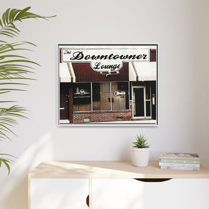 DownTowner Lounge Matte Canvas, Framed (Multi-color)