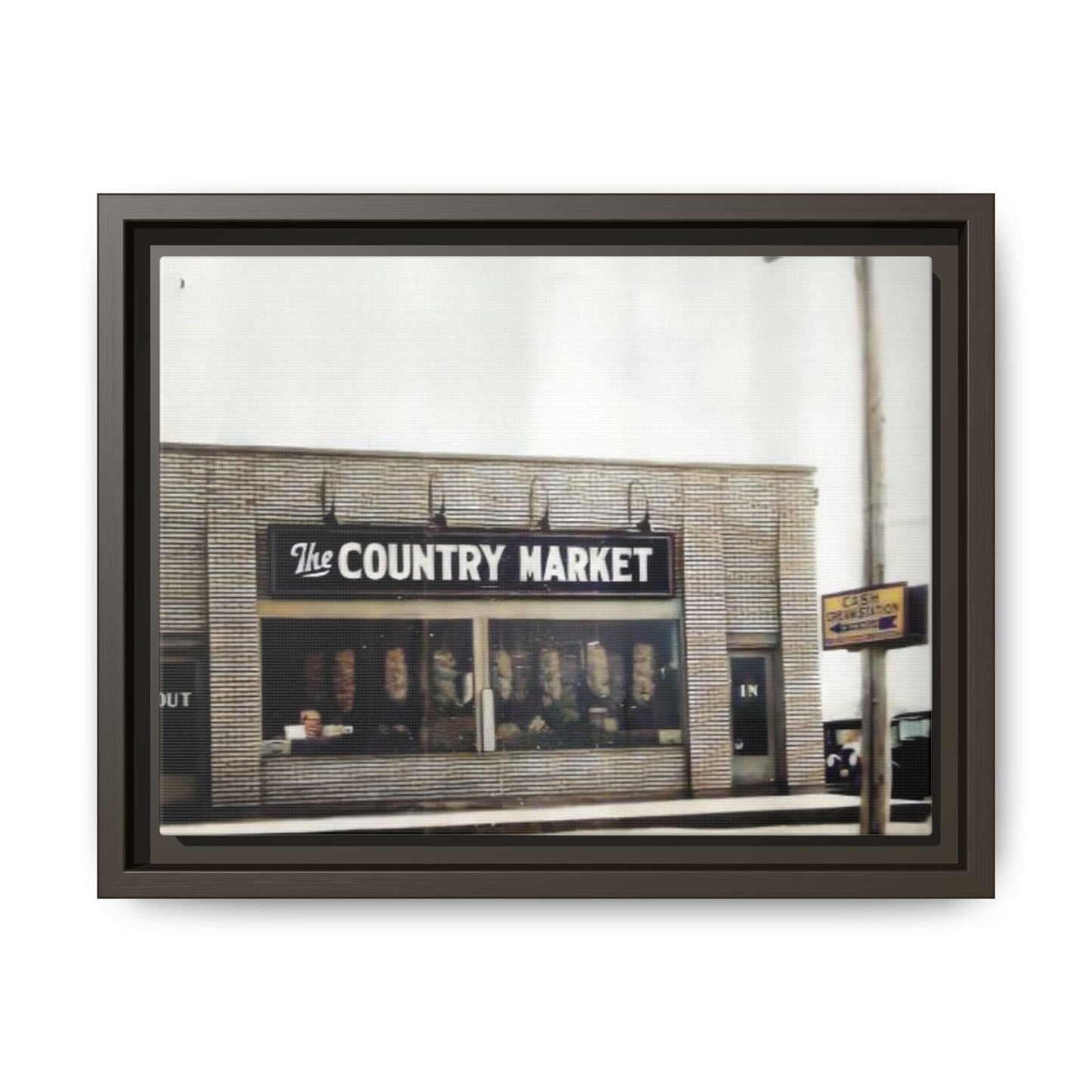 COUNTRY MARKET Findlay’s 224 Vintage Country Market Framed Matte Canvas Art