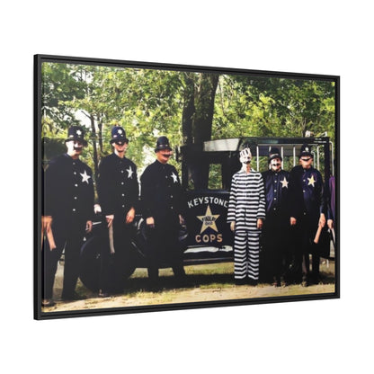 Keystone Cops Vintage Framed Canvas Wall Art