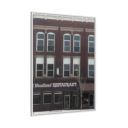 Woodland Restaurant Findlay O. Framed Matte Canvas Print - Woodland Restaurant Art for Home Decor