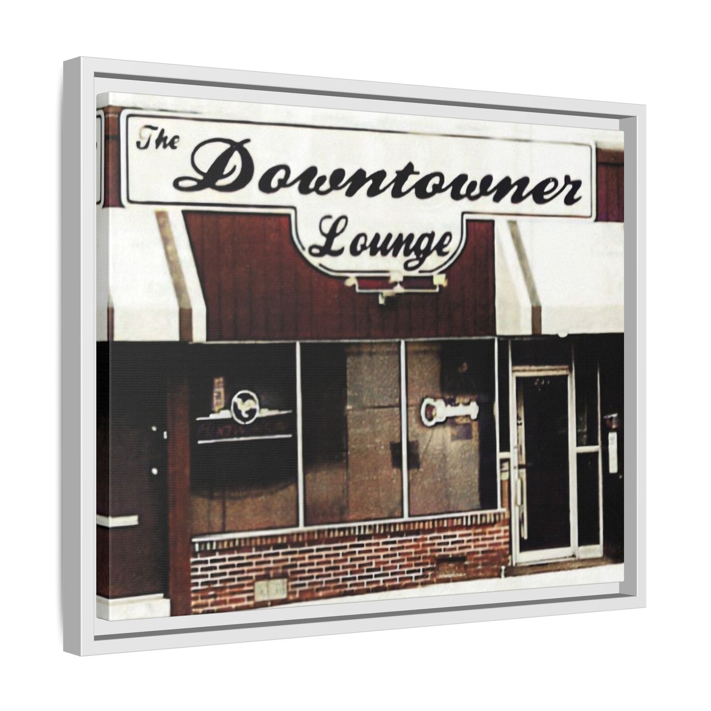 DownTowner Lounge Matte Canvas, Framed (Multi-color)