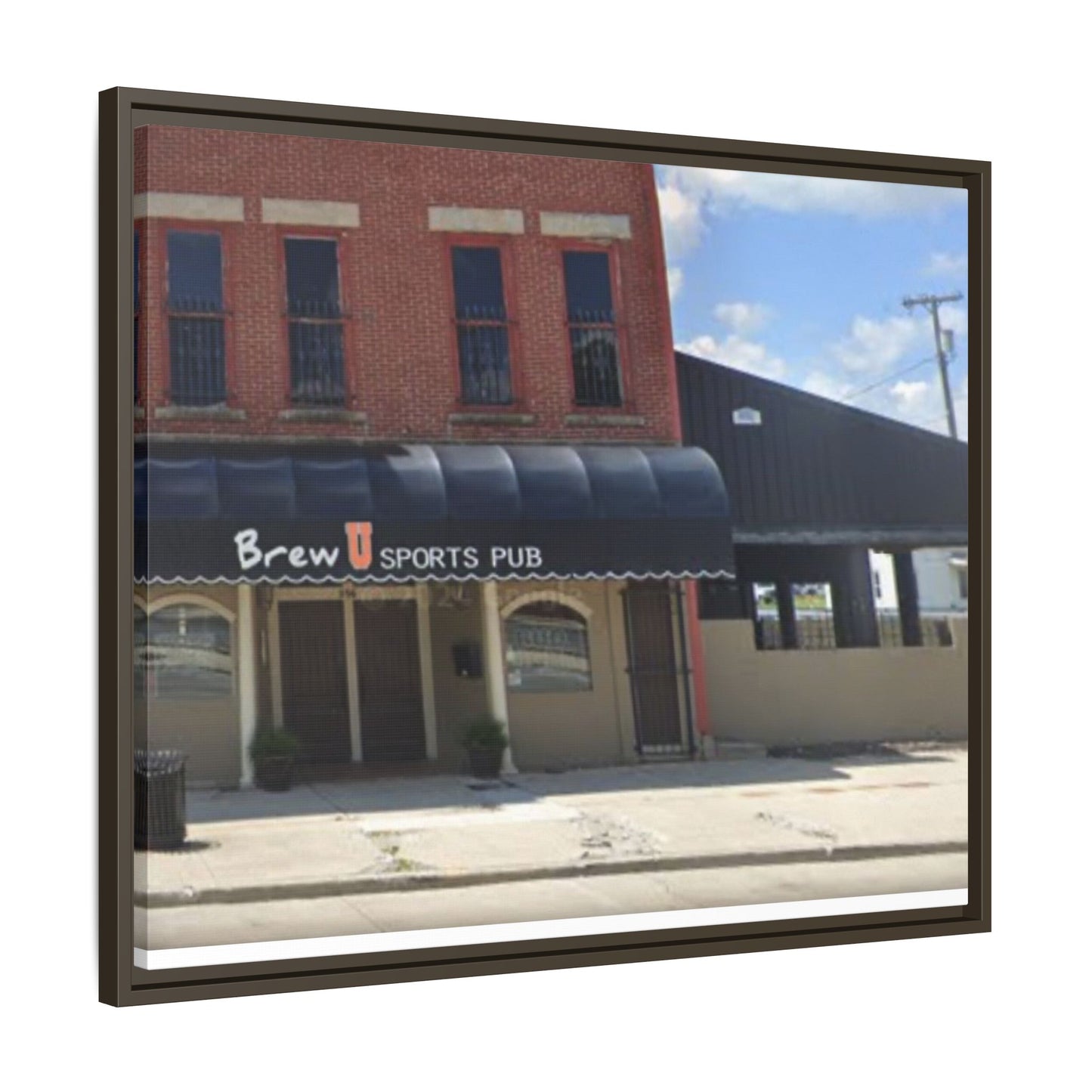 Brew U Framed Matte Canvas Wall Art - Brew Pub Sports Theme