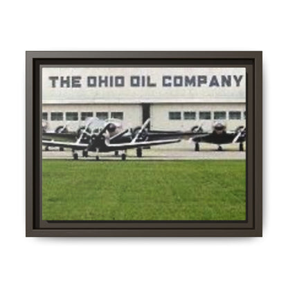 Findlay Airport Vintage Framed Canvas Art - The Ohio Oil Company