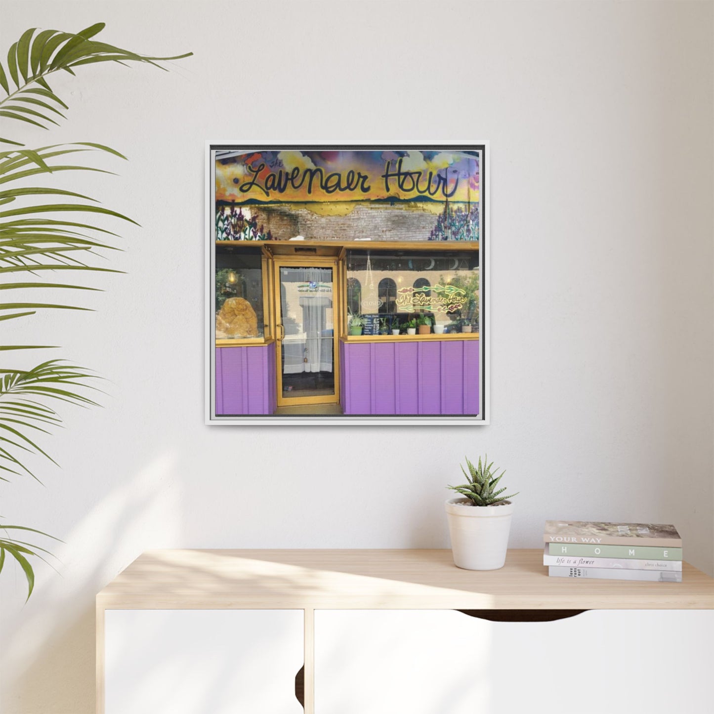 The Lavender Hour Findlay O. Framed Matte Canvas Art - The Lavenear Hour Storefront Decor