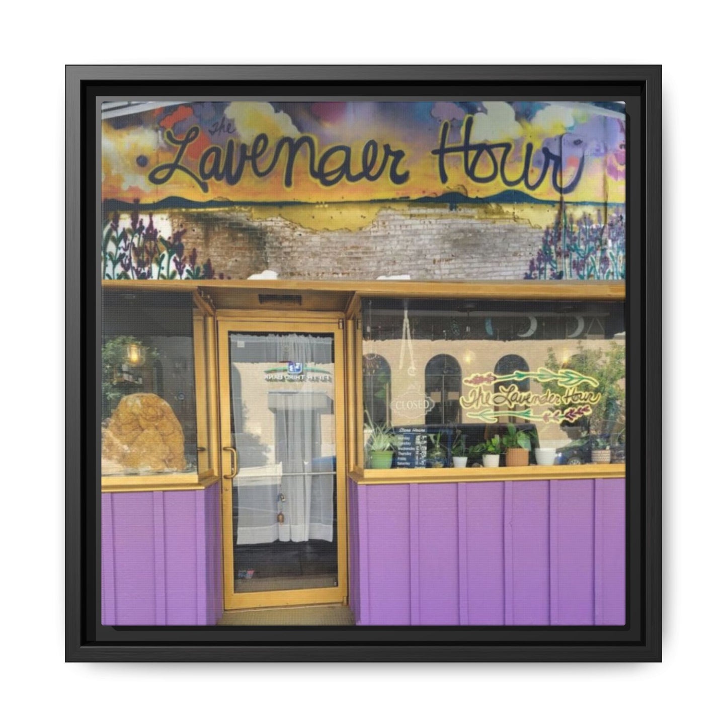 The Lavender Hour Findlay O. Framed Matte Canvas Art - The Lavenear Hour Storefront Decor